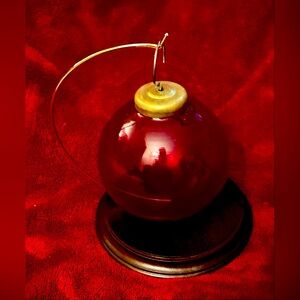 Vintage Look Red Color 3" Glass
Kugel Christmas Ornament Round
Glass